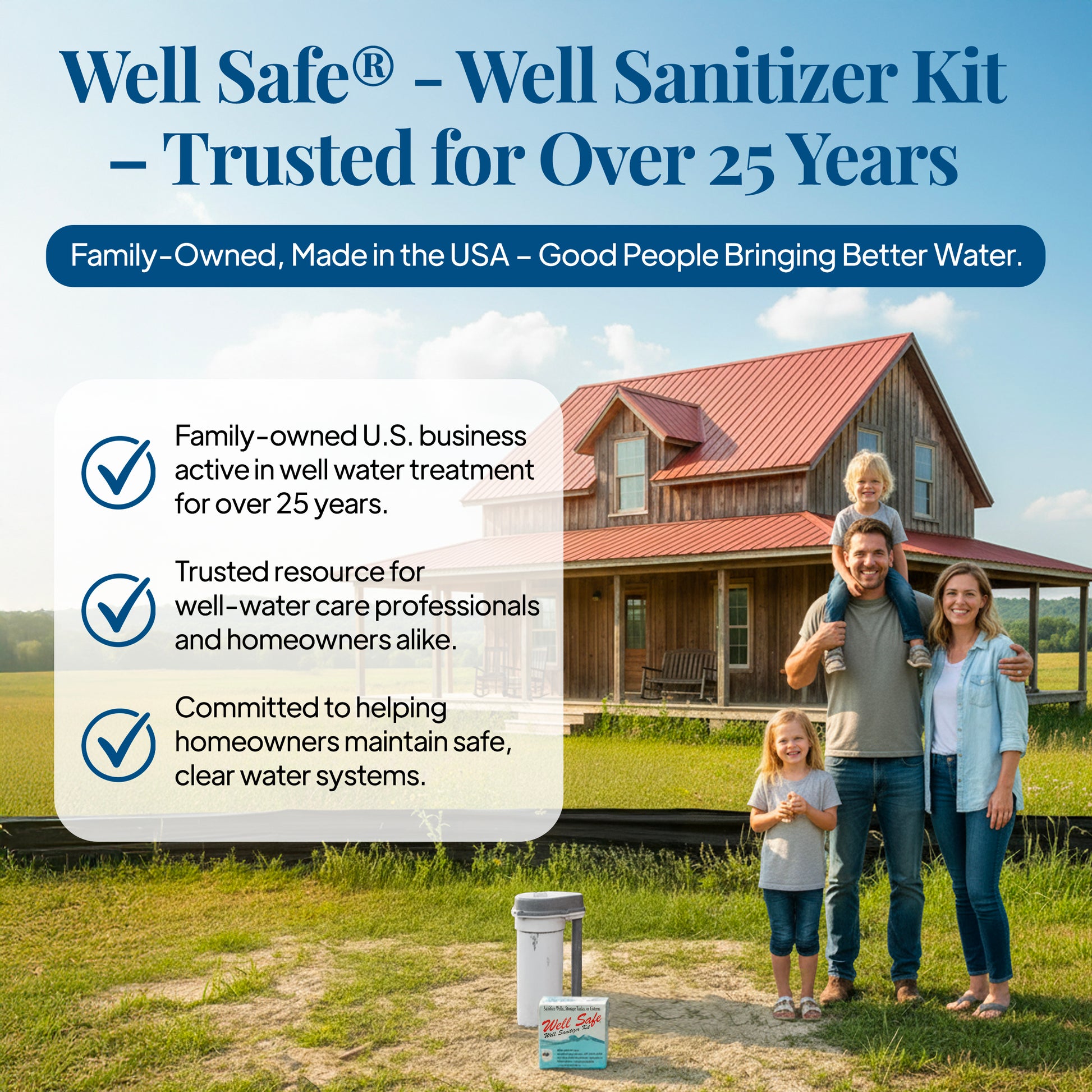 Well Safe well sanitizer customer results